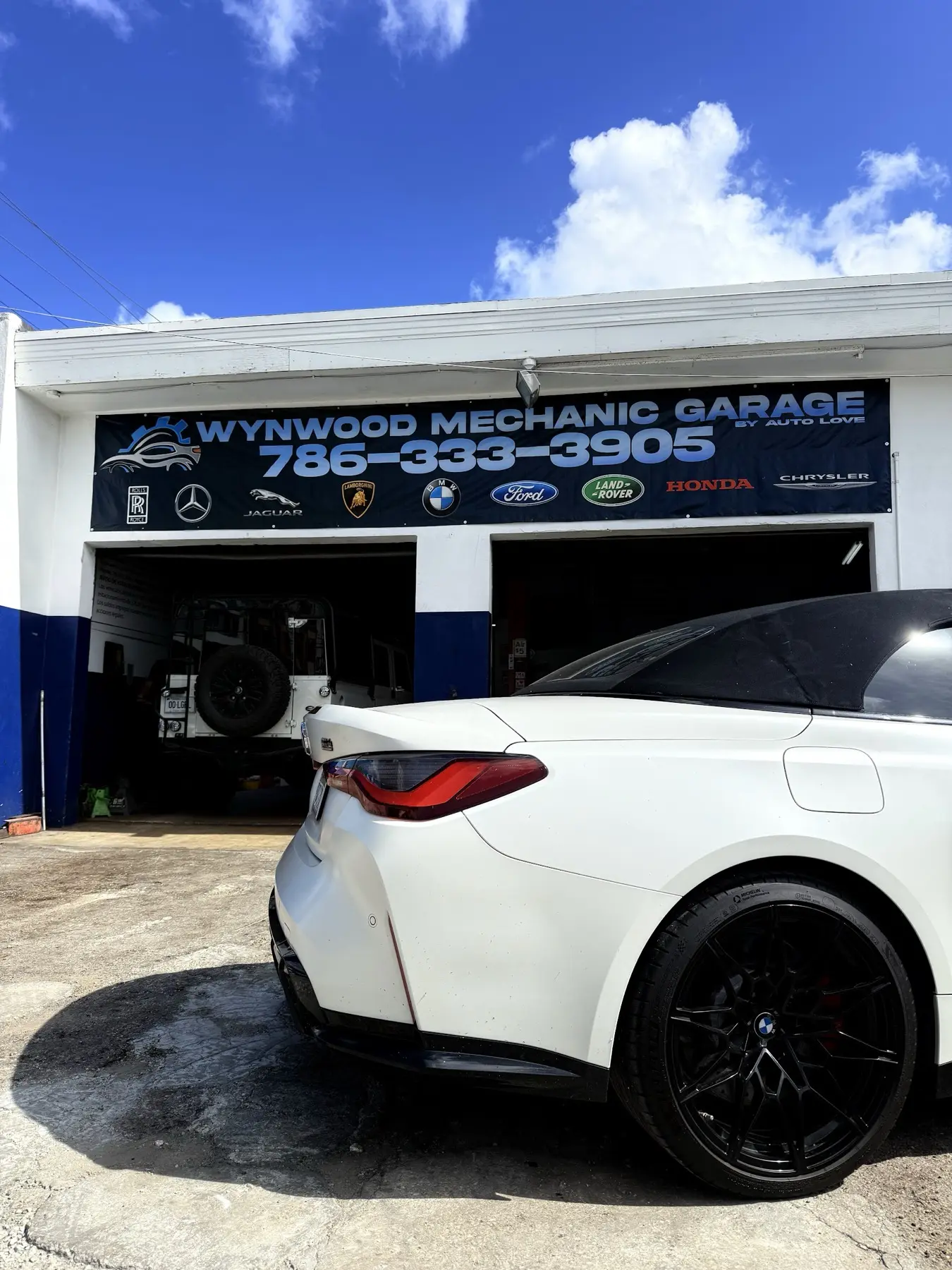 BMW M4 out front